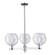 Arcadia Three Light Pendant in Polished Chrome (405|7163CRPCG1248)