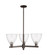 Arcadia Three Light Pendant in Oil Rubbed Bronze (405|7163CROBGBD754)