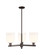Arcadia Three Light Pendant in Oil Rubbed Bronze (405|7163CROBG5586GWH)