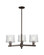 Arcadia Three Light Pendant in Oil Rubbed Bronze (405|7163CROBG402)