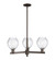 Arcadia Three Light Pendant in Oil Rubbed Bronze (405|7163CROBG362)