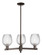 Arcadia Three Light Pendant in Oil Rubbed Bronze (405|7163CROBG292)