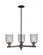 Arcadia Three Light Pendant in Oil Rubbed Bronze (405|7163CROBG257)