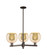 Arcadia Three Light Pendant in Oil Rubbed Bronze (405|7163CROBG1288)