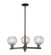 Arcadia Three Light Pendant in Oil Rubbed Bronze (405|7163CROBG122C6CL)