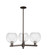 Arcadia Three Light Pendant in Oil Rubbed Bronze (405|7163CROBG1228)