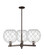 Arcadia Three Light Pendant in Oil Rubbed Bronze (405|7163CROBG12210RW)