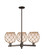 Arcadia Three Light Pendant in Oil Rubbed Bronze (405|7163CROBG1218RB)