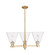Arcadia Three Light Pendant in Champagne Bronze (405|7163CRCBGBC82)