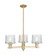Arcadia Three Light Pendant in Champagne Bronze (405|7163CRCBG402)