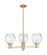 Arcadia Three Light Pendant in Champagne Bronze (405|7163CRCBG362)