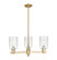 Arcadia Three Light Pendant in Champagne Bronze (405|7163CRCBG342)