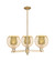 Arcadia Three Light Pendant in Champagne Bronze (405|7163CRCBG1288)