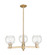 Arcadia Three Light Pendant in Champagne Bronze (405|7163CRCBG1246)