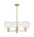Arcadia Three Light Pendant in Champagne Bronze (405|7163CRCBG1228)