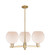 Arcadia Three Light Pendant in Champagne Bronze (405|7163CRCBG1218)