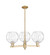 Arcadia Three Light Pendant in Champagne Bronze (405|7163CRCBG12158)