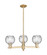 Arcadia Three Light Pendant in Champagne Bronze (405|7163CRCBG12156)