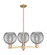 Arcadia Three Light Pendant in Champagne Bronze (405|7163CRCBG12138SM)