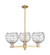 Arcadia Three Light Pendant in Champagne Bronze (405|7163CRCBG12138CL)