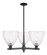 Arcadia Three Light Pendant in Matte Black (405|7163CRBKGBD94)