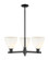 Arcadia Three Light Pendant in Matte Black (405|7163CRBKGBD751)