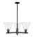 Arcadia Three Light Pendant in Matte Black (405|7163CRBKGBC84)