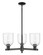 Arcadia Three Light Pendant in Matte Black (405|7163CRBKG5586CL)