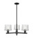 Arcadia Three Light Pendant in Matte Black (405|7163CRBKG402)