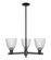 Arcadia Three Light Pendant in Matte Black (405|7163CRBKG382)