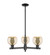 Arcadia Three Light Pendant in Matte Black (405|7163CRBKG1286)