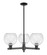 Arcadia Three Light Pendant in Matte Black (405|7163CRBKG1228)