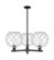 Arcadia Three Light Pendant in Matte Black (405|7163CRBKG12210RW)