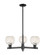 Arcadia Three Light Pendant in Matte Black (405|7163CRBKG12166WM)