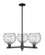 Arcadia Three Light Pendant in Matte Black (405|7163CRBKG12138CL)