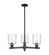 Arcadia Three Light Pendant in Matte Black (405|7163CRBKG1113)
