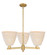 Arcadia Three Light Pendant in Brushed Brass (405|7163CRBBNBD9NAT)
