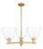 Arcadia Three Light Pendant in Brushed Brass (405|7163CRBBGBD92)