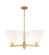 Arcadia Three Light Pendant in Brushed Brass (405|7163CRBBGBD91)