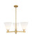Arcadia Three Light Pendant in Brushed Brass (405|7163CRBBGBC81)