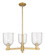 Arcadia Three Light Pendant in Brushed Brass (405|7163CRBBG5586SDY)