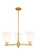 Arcadia Three Light Pendant in Brushed Brass (405|7163CRBBG5586GWH)