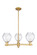 Arcadia Three Light Pendant in Brushed Brass (405|7163CRBBG362)