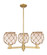 Arcadia Three Light Pendant in Brushed Brass (405|7163CRBBG1218RB)