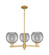 Arcadia Three Light Pendant in Brushed Brass (405|7163CRBBG12138SM)
