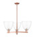 Arcadia Three Light Pendant in Antique Copper (405|7163CRACGBD92)