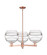 Arcadia Three Light Pendant in Antique Copper (405|7163CRACG55610CL)