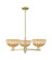 Arcadia Three Light Pendant in Antique Brass (405|7163CRABNBD29NAT)