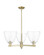 Arcadia Three Light Pendant in Antique Brass (405|7163CRABGBD92)