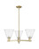Arcadia Three Light Pendant in Antique Brass (405|7163CRABGBC84)